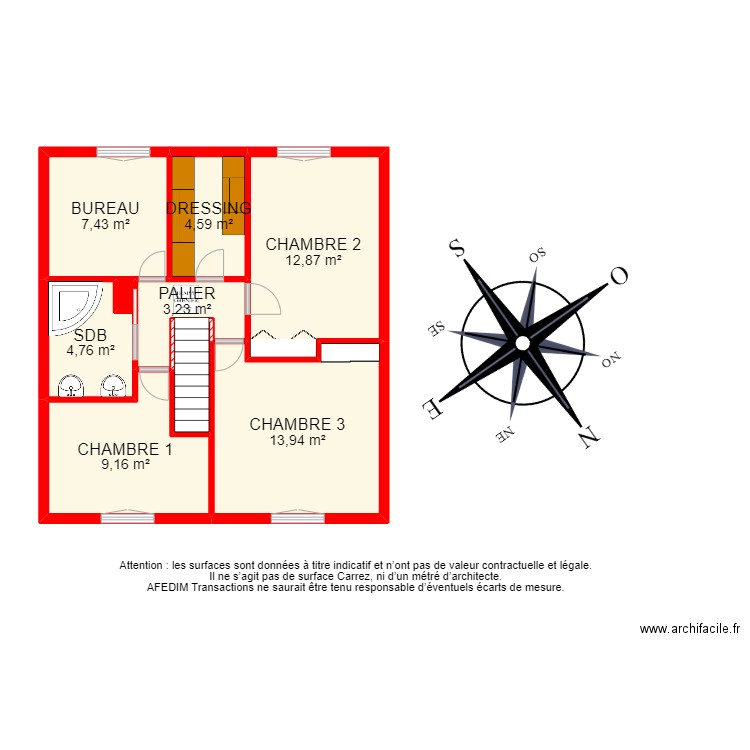 BI20880 -. Plan de 32 pièces et 231 m2