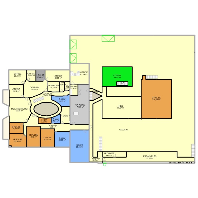 VOLTA R+1 V m² avenir 07/03/2025. Plan de 41 pièces et 2253 m2