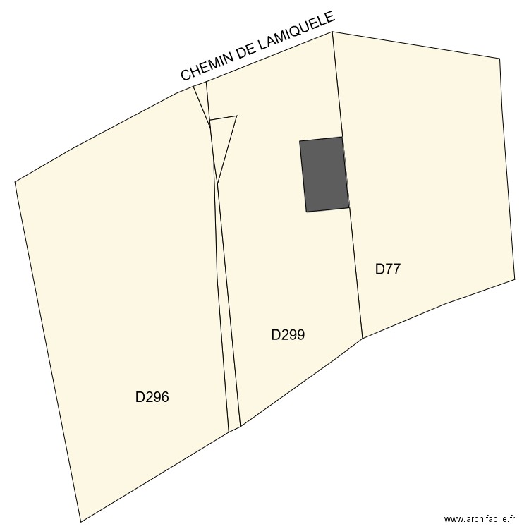 PLAN DE MASSE CARPORT . Plan de 1 pièce et 53 m2