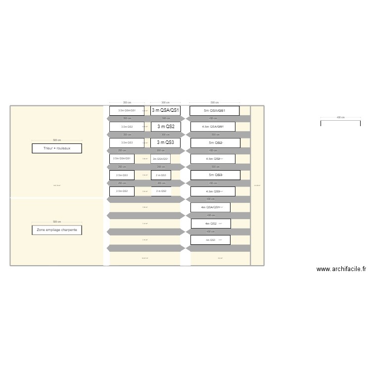 stockage planches. Plan de 22 pièces et 302 m2