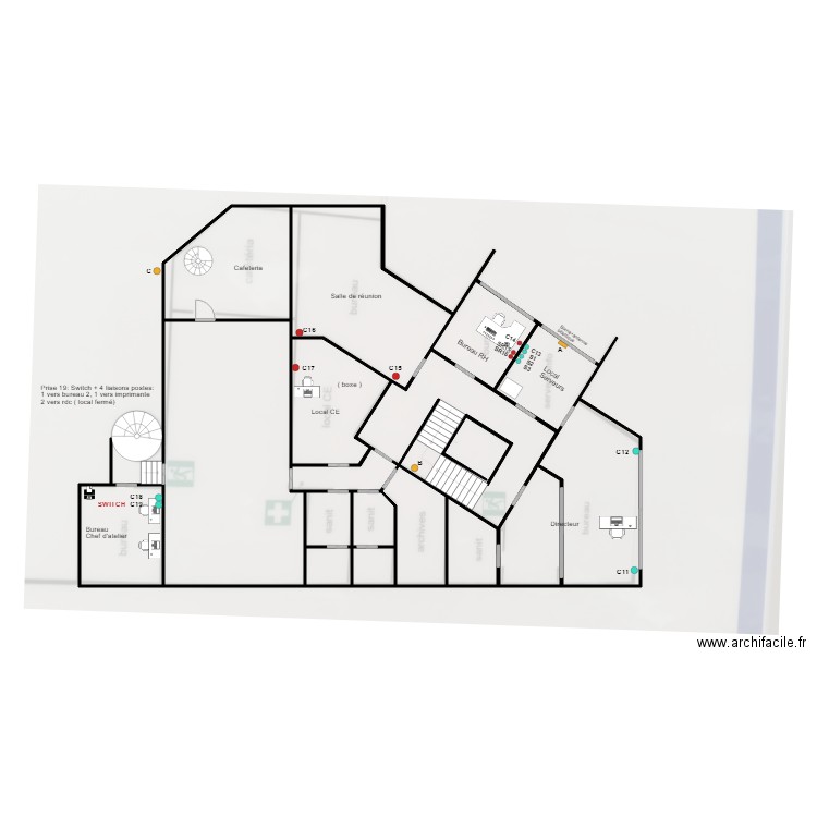 KEOLIS DELION. Plan de 9 pièces et 160 m2