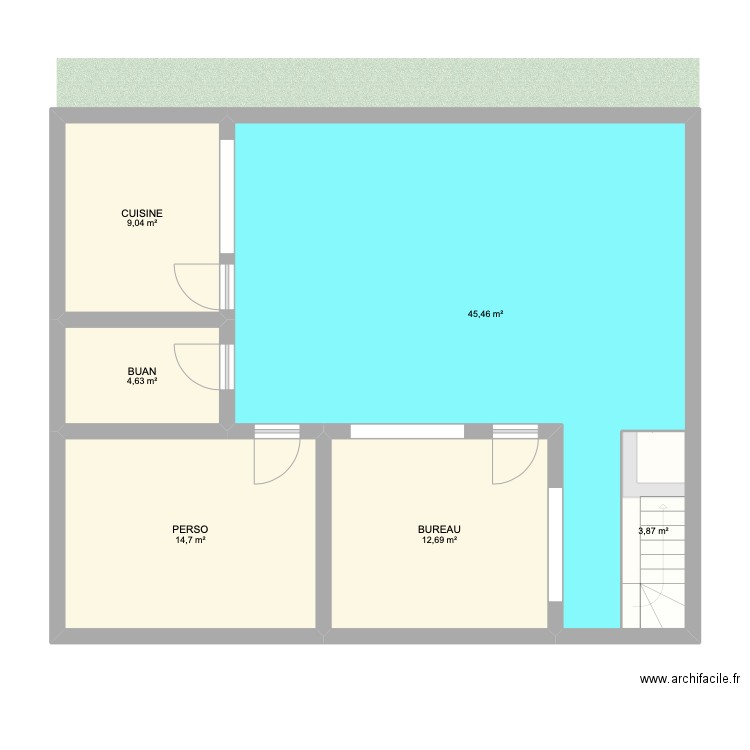 victoria. Plan de 13 pièces et 183 m2