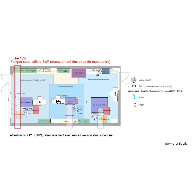 Fatigue: Sous-cellule 1 V5. Plan de 1 pièce et 59 m2