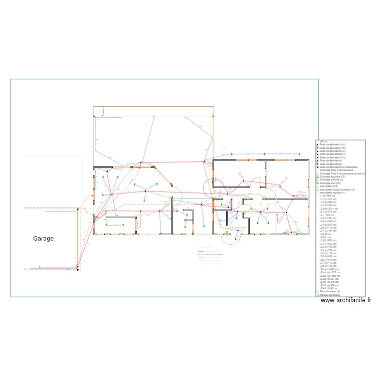 elec maison lumiere. Plan de 0 pièce et 0 m2