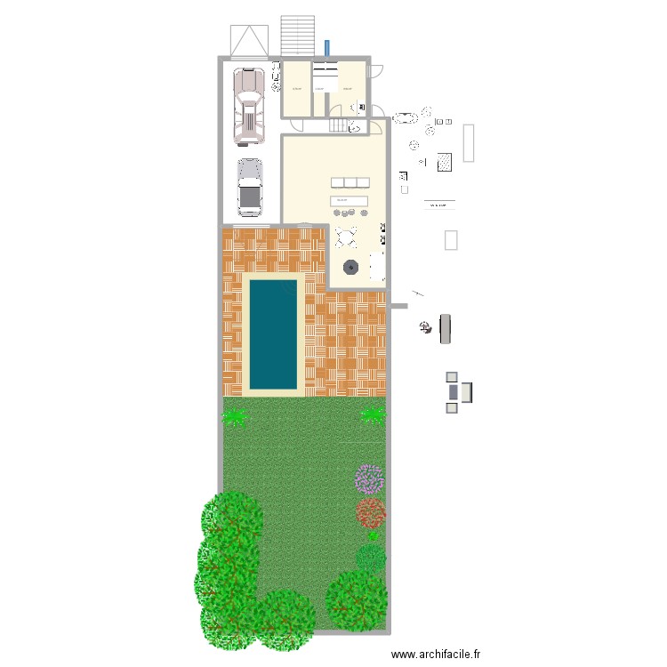 Angélique R0. Plan de 5 pièces et 30 m2