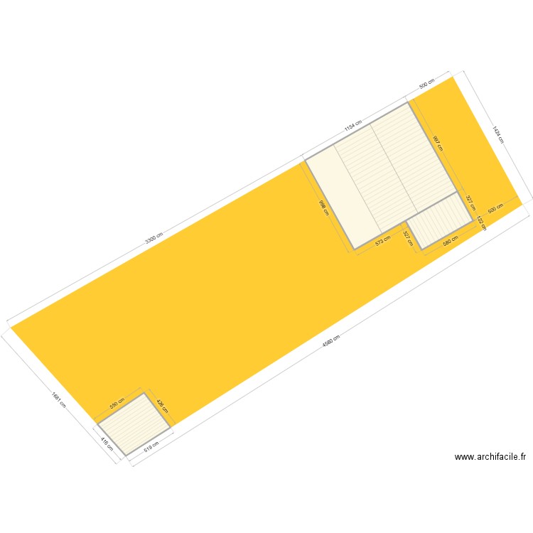 plan de masse 2. Plan de 3 pièces et 155 m2