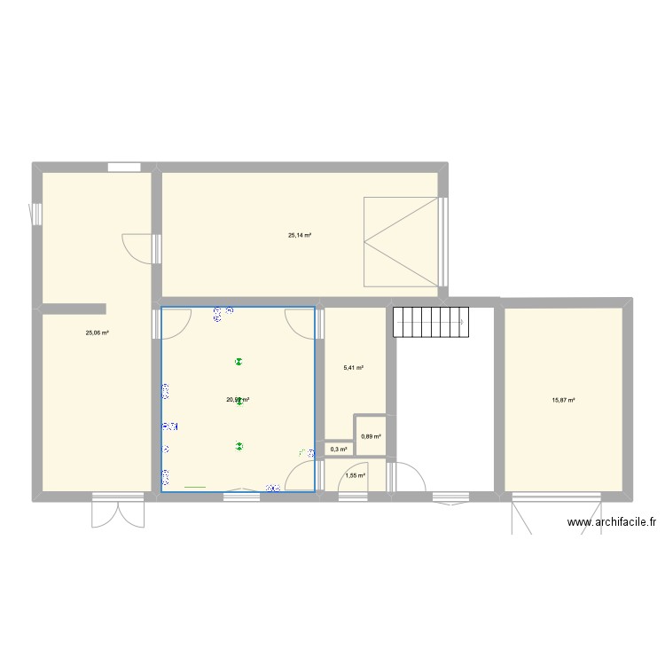 SEB Emilie. Plan de 8 pièces et 95 m2