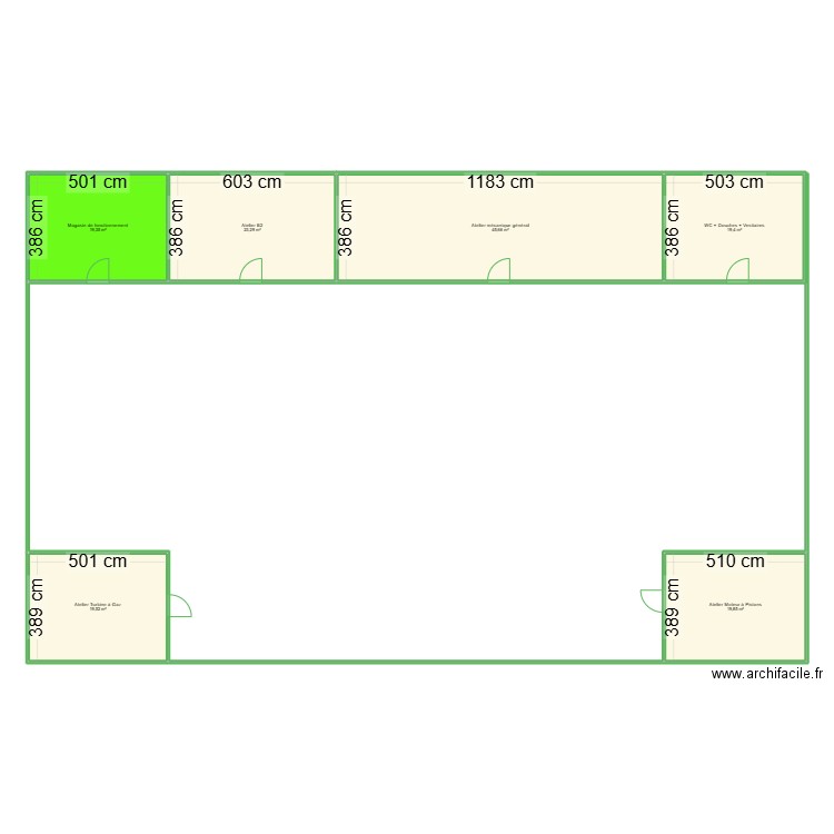 ayache riadh. Plan de 6 pièces et 147 m2