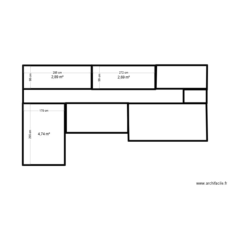 HAKIM II. Plan de 3 pièces et 10 m2