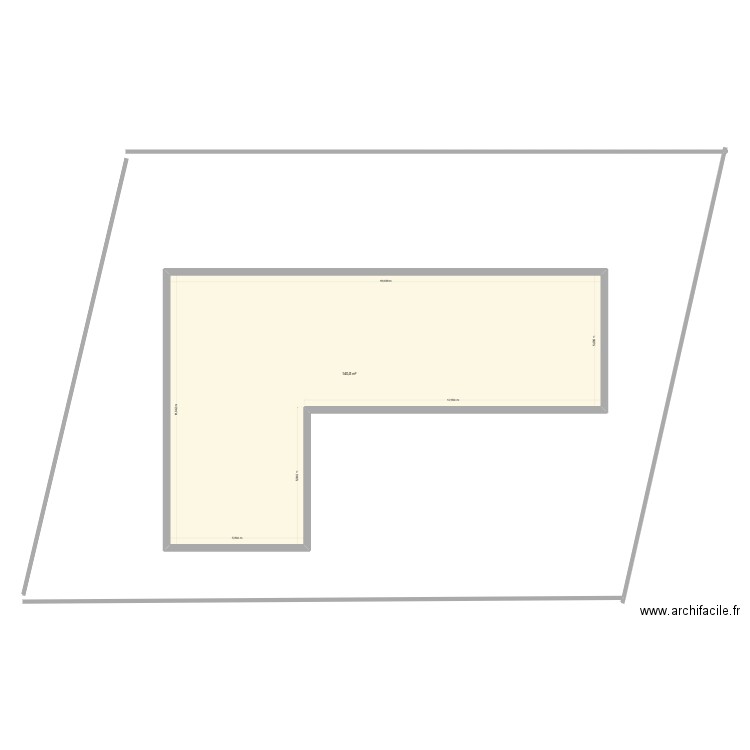 IMPLANTATION. Plan de 1 pièce et 141 m2