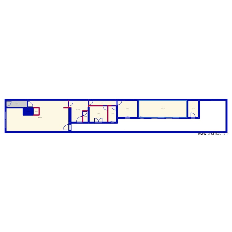 LES SABLES 2. Plan de 12 pièces et 134 m2