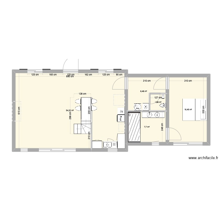 Maison Chevincourt 1. Plan de 5 pièces et 87 m2