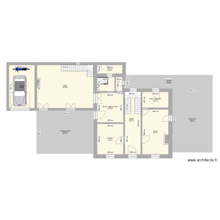 Plan maison Aubignan. Plan de 28 pièces et 379 m2