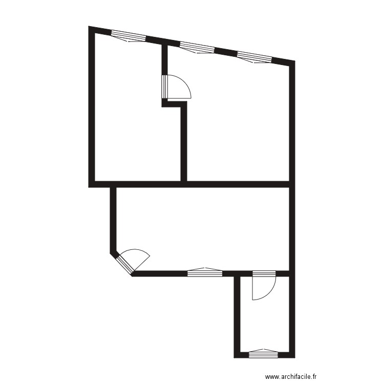 marchand 1. Plan de 4 pièces et 50 m2