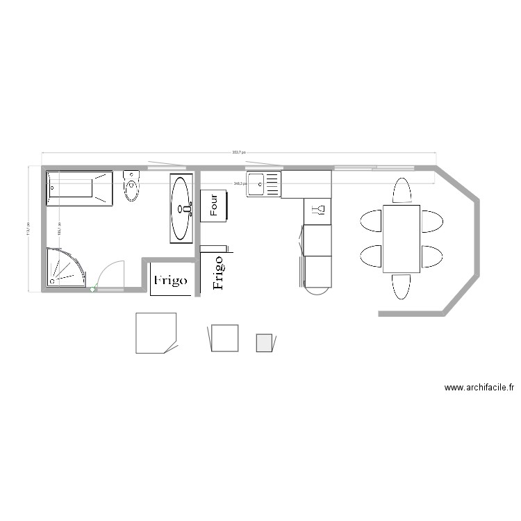 Salledebaincuisine. Plan de 0 pièce et 0 m2