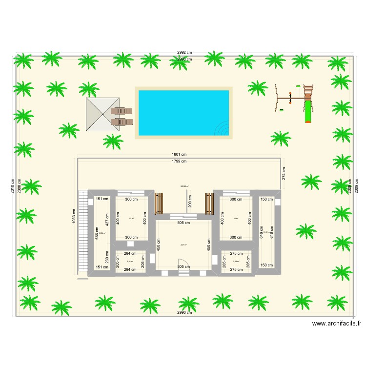 SKOURA2. Plan de 8 pièces et 768 m2