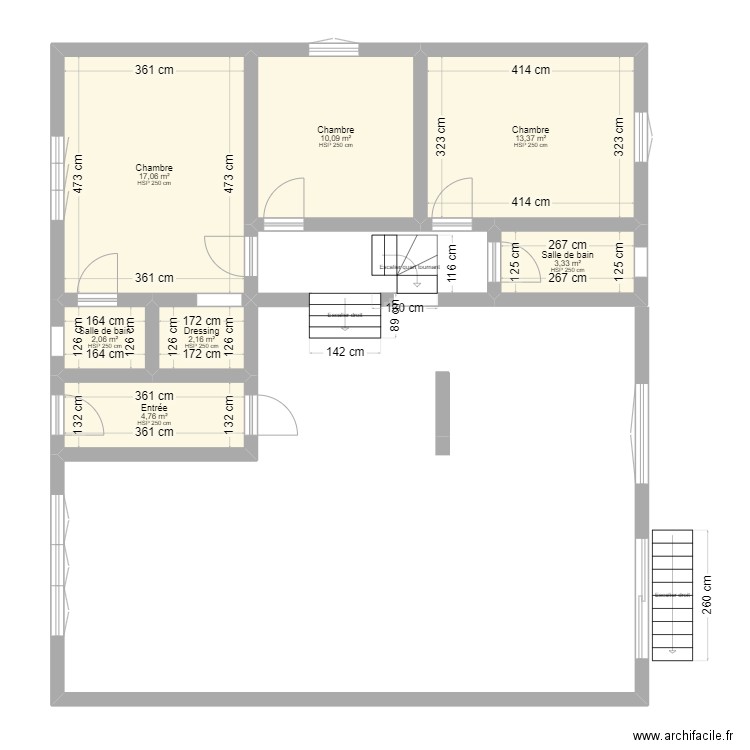 Vezina 1. Plan de 7 pièces et 53 m2