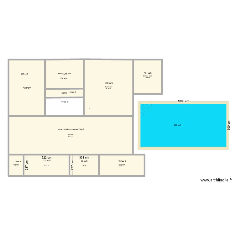 HOLLY V2. Plan de 10 pièces et 193 m2