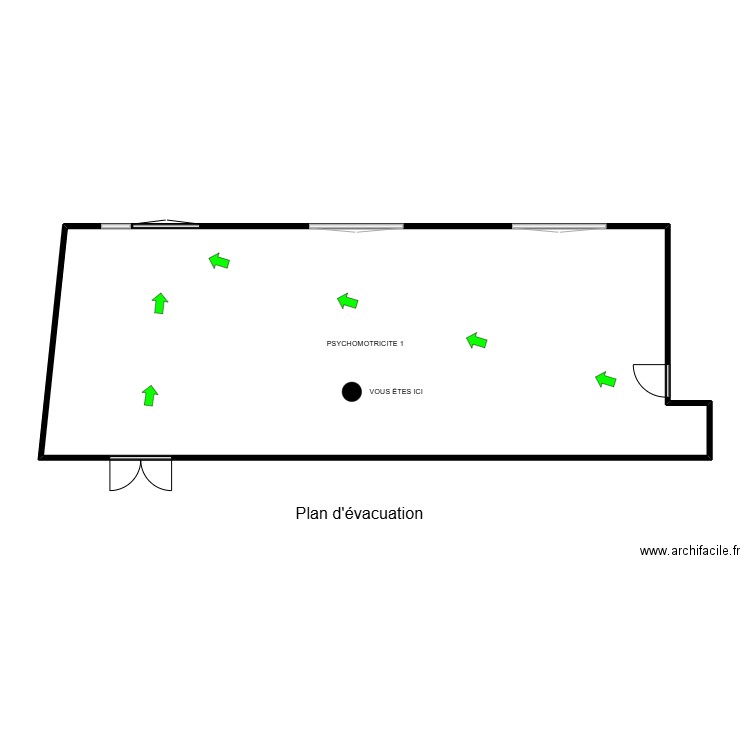 Psychomotricité 1. Plan de 1 pièce et 84 m2