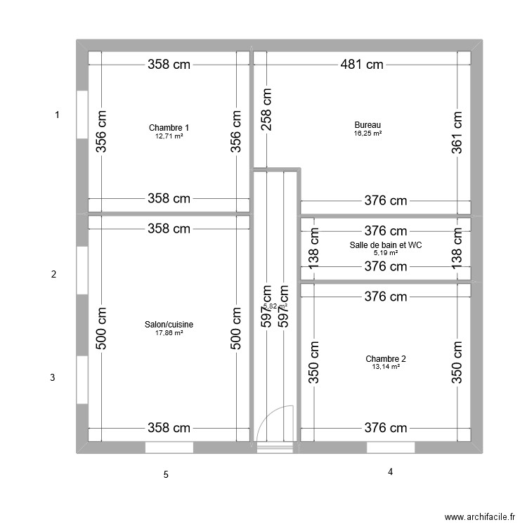 ALLES JJ Volerts rolants elec. Plan de 6 pièces et 71 m2