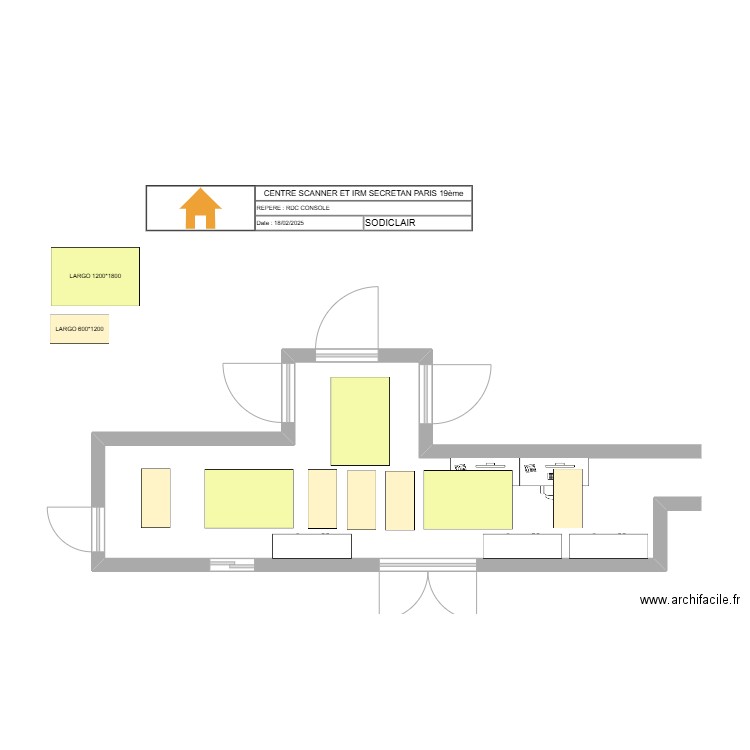 CENTRE SCANNER ET IRM SECRETAN PARIS 19ème CONSOLE. Plan de 0 pièce et 0 m2