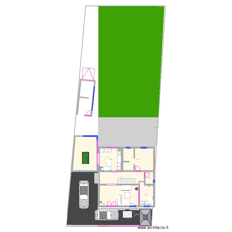 extension2025. Plan de 8 pièces et 105 m2