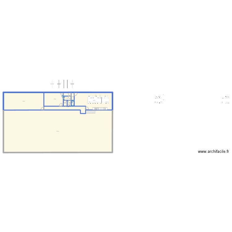 plan bureau V2. Plan de 20 pièces et 1022 m2