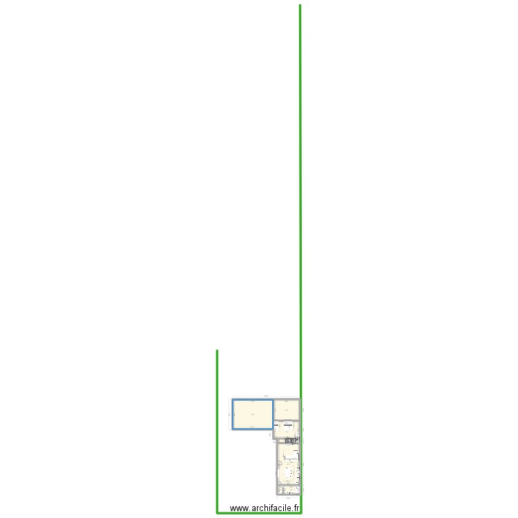 gite 1. Plan de 6 pièces et 139 m2