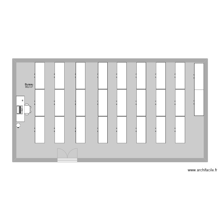 Archives 2. Plan de 1 pièce et 89 m2