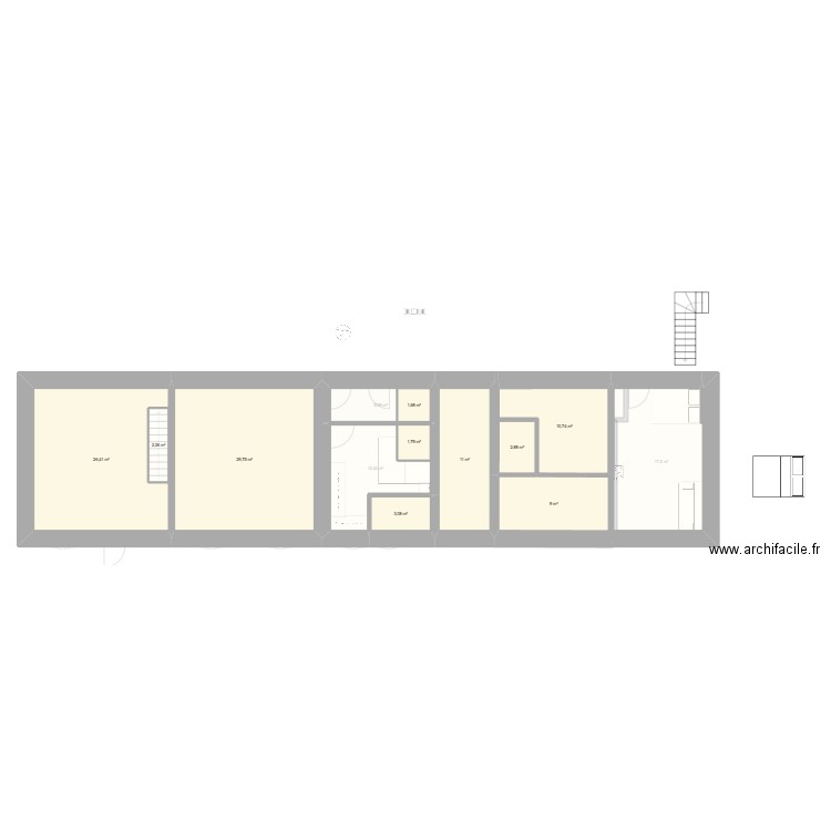 Logis du bocage etage. Plan de 19 pièces et 232 m2