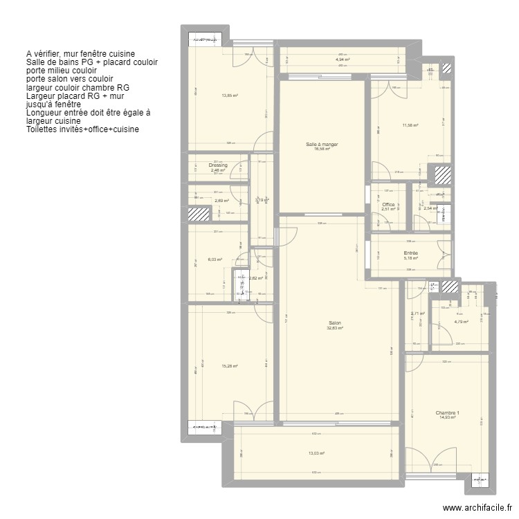 République. Plan de 22 pièces et 159 m2