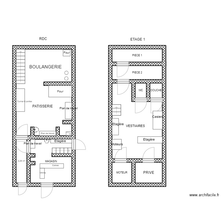 TOUBLANC. Plan de 10 pièces et 62 m2