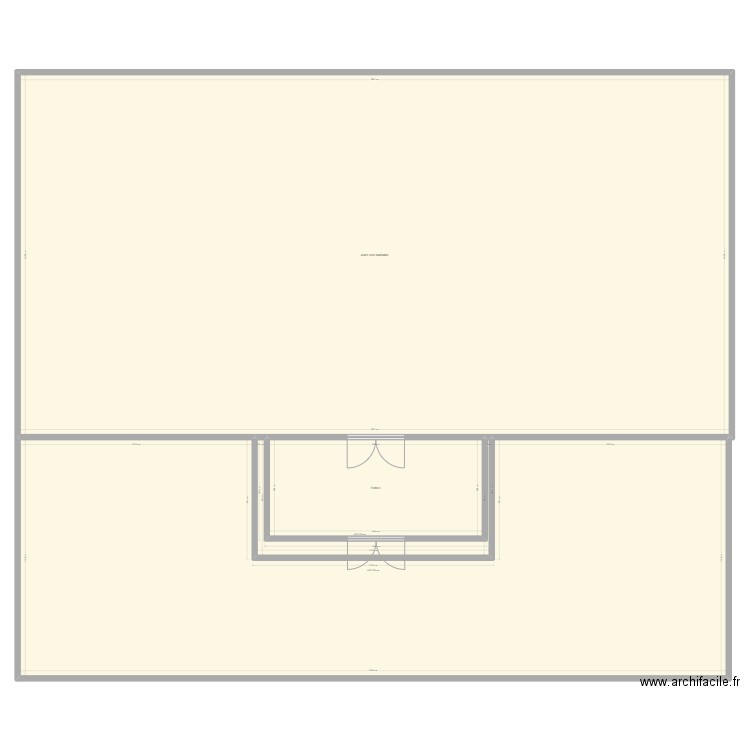 bar. Plan de 4 pièces et 1309 m2