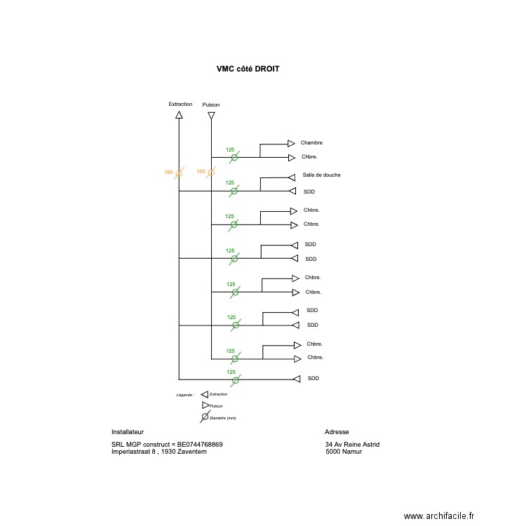 VMC RA . Plan de 0 pièce et 0 m2