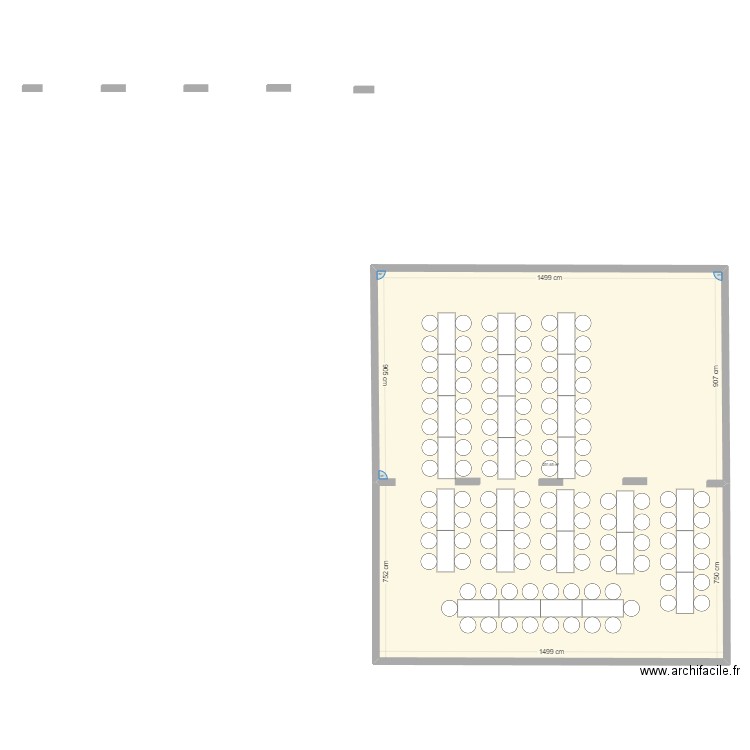 mariage. Plan de 1 pièce et 252 m2