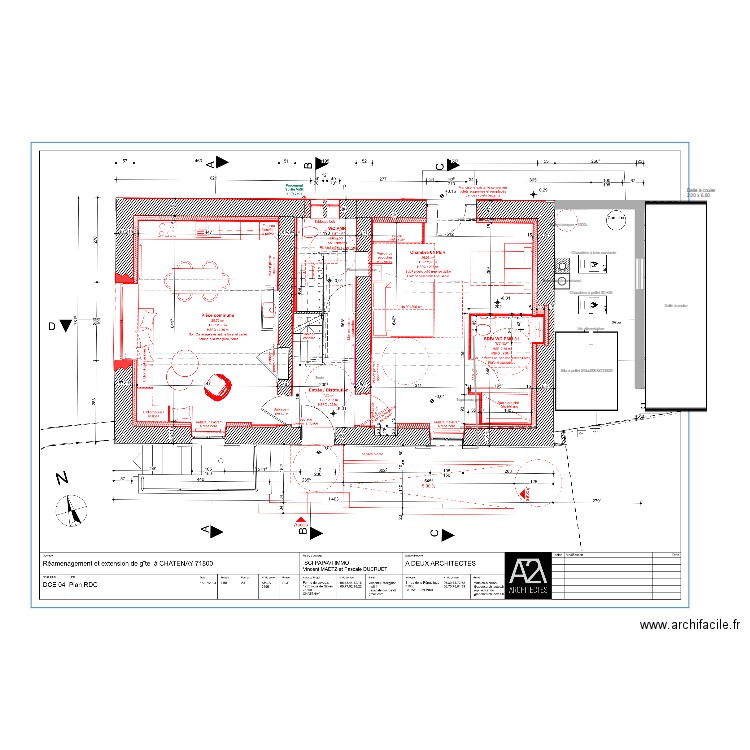 BAT A RDC. Plan de 0 pièce et 0 m2