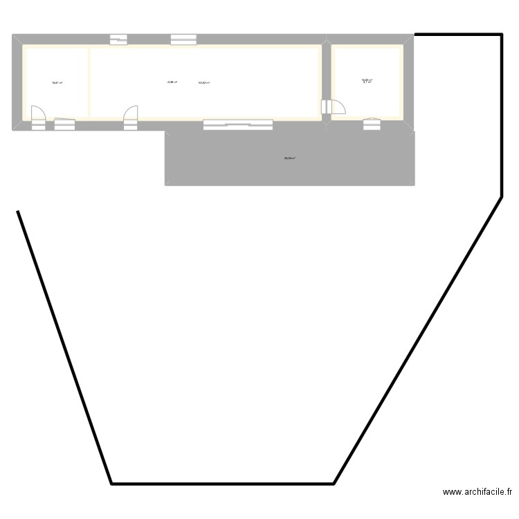 PLAN KEKE. Plan de 6 pièces et 208 m2