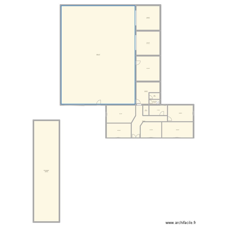 Air de jeux. Plan de 16 pièces et 569 m2