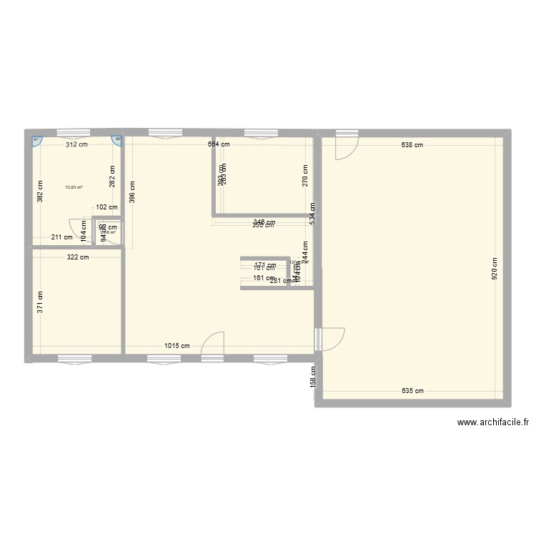 MAISON ST GEORGES . Plan de 3 pièces et 133 m2