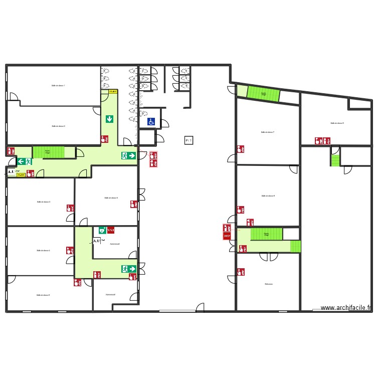 Olivier rdc genéral . Plan de 25 pièces et 3812 m2