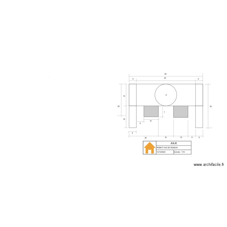 robot. Plan de 0 pièce et 0 m2