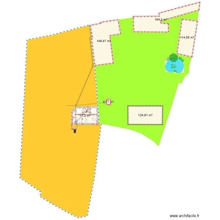 st laurent. Plan de 5 pièces et 550 m2