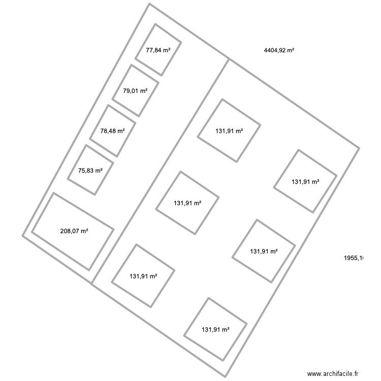 plannmm. Plan de 25 pièces et 275 m2