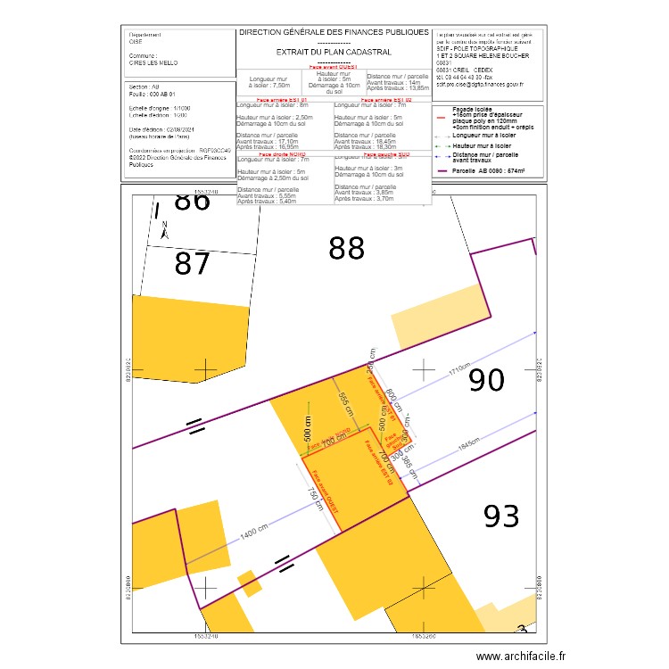 DP2 MODIF VANDREISSCHE. Plan de 0 pièce et 0 m2