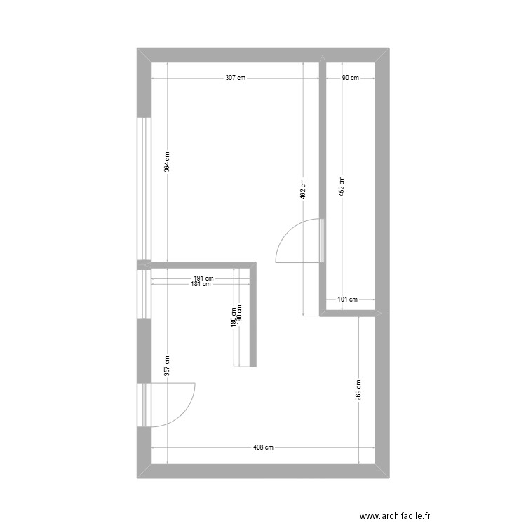 LAMBRECHTS Florian. Plan de 2 pièces et 29 m2