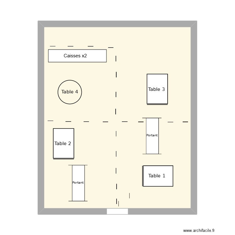 plan du magasin PIMKIE (PFMP 1). Plan de 1 pièce et 47 m2