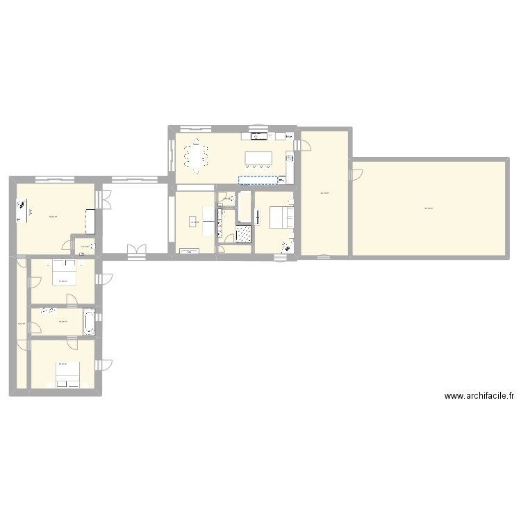 Plan pref Le Feuillay 2. Plan de 11 pièces et 281 m2