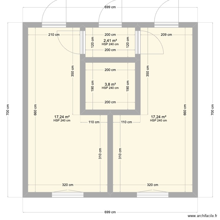 laillyv3. Plan de 4 pièces et 41 m2