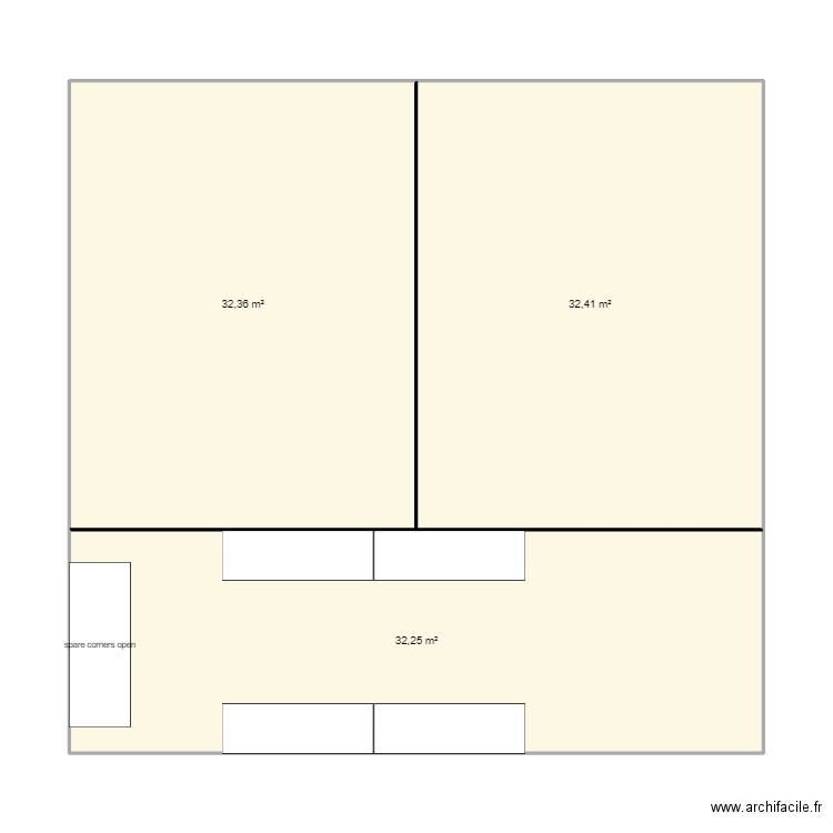 model tent 10x10 - 2025. Plan de 3 pièces et 97 m2