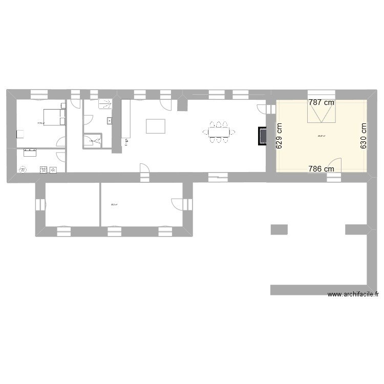 PLANS A. Plan de 4 pièces et 114 m2